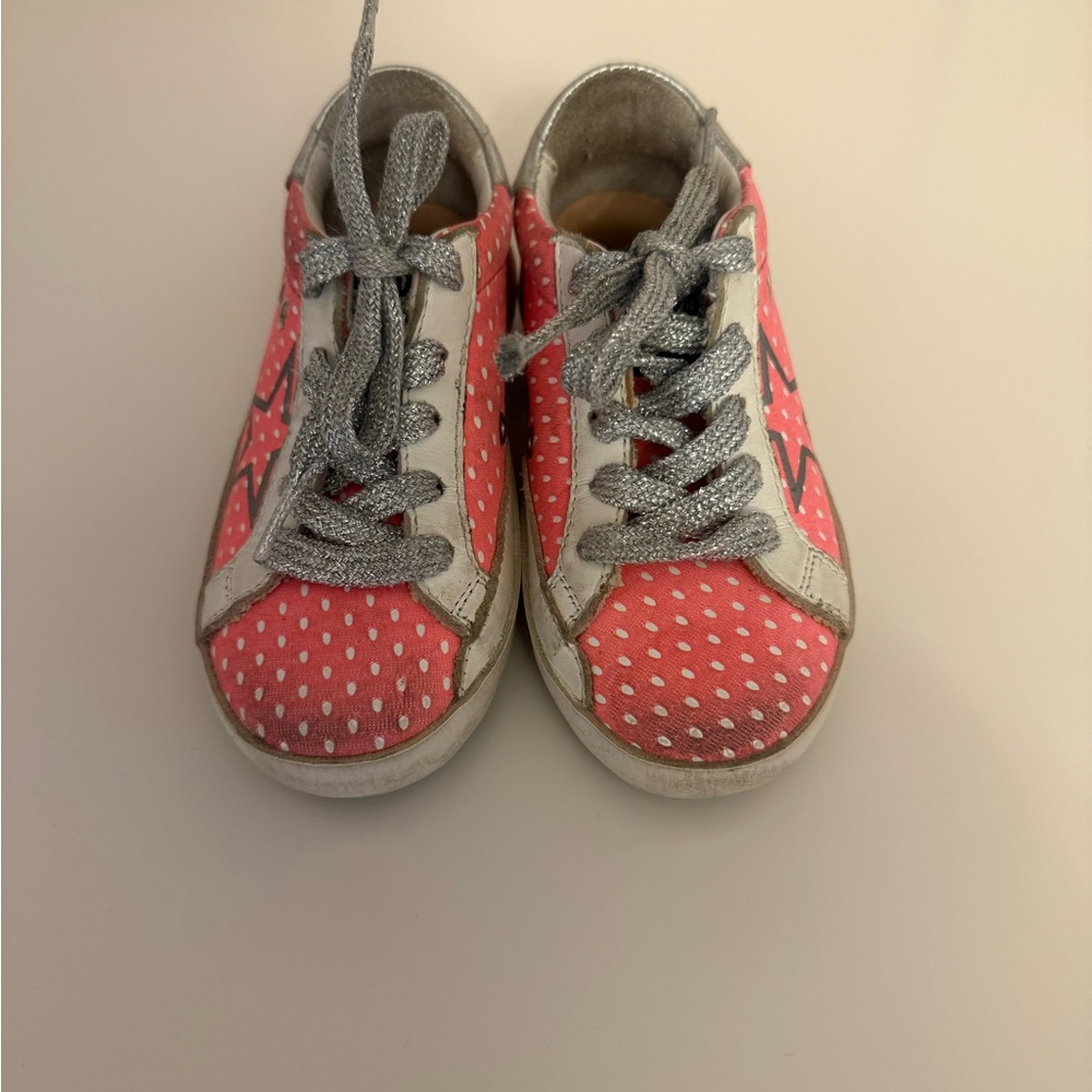 Golden Goose Kids Pink and Silver Sneakers